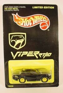 Hot Wheels AT&L Black Dodge Viper RT/10 Limited Edition MOC 海外 即決