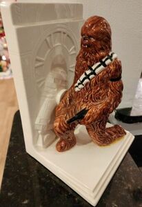 Rare Star Wars Sigma Chewbacca R2D2 Darth Vader Ceramic Bookends 海外 即決