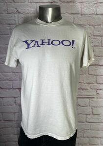 Vintage Yahoo! Shirt Men’s Medium Logo Tee Cyber Tech Internet 海外 即決