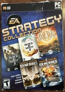 PC DVD-ROM - EA Strategy Collection 14 Disc Set w/ Manual & CD Keys- USED, CIB 海外 即決