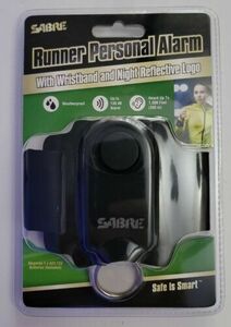 SABRE 130dB Personal Alarm for Runners with Wristband & Night Reflective Logo. 海外 即決