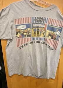 Vintage Men's Pepe Jeans London UK T-Shirt - Size XL Thrashed 海外 即決