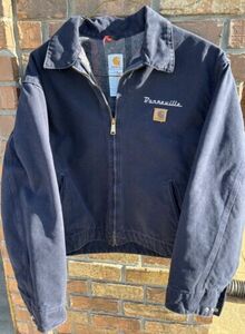 Carhartt Jacket XL J146 MDT X-Large Blanket Lined Blue Coat Made In USA PERFECT 海外 即決