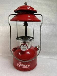 Vintage Coleman 200A Red Lantern 12/1967 Untested - With Glass Globe! 海外 即決