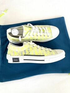 DIOR B23 LOW OBLIQUE WHITE NeoN グリーン YELLOW DIOR SZ 46 AUTHENTICATED BY EBAY 海外 即決