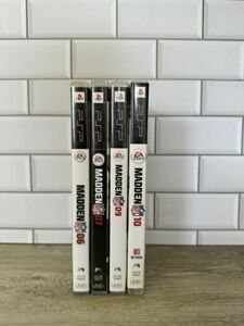 PSP Bundle- Madden 09, Madden 07, Madden 06 And Madden 10- Tested Works CIB 海外 即決