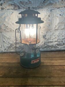 1971 COLEMAN DOUBLE MANTLE LANTERN MODEL 220F Dated 10/71 with Globe Working 海外 即決