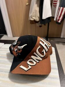 Vintage 90s Texas Longhorns The Game Big Logo Snapback Hat Splash Sharktooth 海外 即決