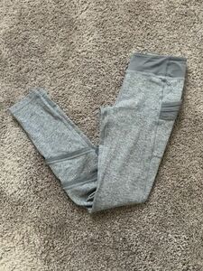 Ivivva Leggings Sweat Pants Stretch Gray Athletic Performance Girls Size 12 海外 即決