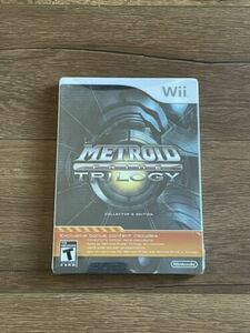 Metroid Prime Trilogy Collector's Edition Wii Steelbook Brand New Factory Sealed 海外 即決