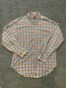 vintage gap Shirt Button Up Xl Plaid Men’s Heavyweight 90’s 海外 即決