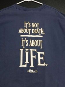 Vintage NO FEAR Jesus XL T-Shirt Not About Death It's About Life Single-Stitch 海外 即決