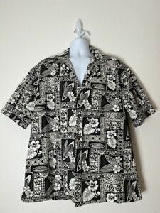 Vintage PACIFIC LEGENDS 2XL Mens Shirt Hawaiian Aloha Camp Made In USA Cotton 海外 即決