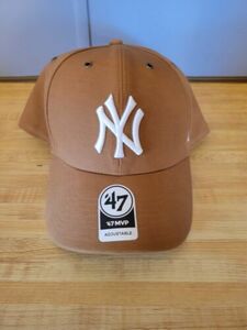 New York Yankees '47 Carhartt Mens Brown MVP Adjustable Hat - NWT 海外 即決