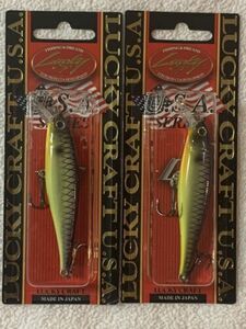 (LOT OF 2) LUCKY CRAFT POINTER 78SP 3/8oz. PT78SP T-REX. NIP 海外 即決