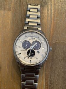 Citizen E820-S083133 ECO-DRIVE Perpetual Calendar Quartz Chronograph Watch 海外 即決