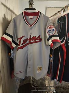 100% Authentic Mitchell & Ness 1972 Minnesota Twins Harmon Killebrew Jersey 40 M 海外 即決