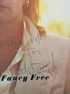 Rod Stewart Foot Loose & Fancy Free AUTOGRAPHED バイナル LP Radio Promo w/Booklet 海外 即決