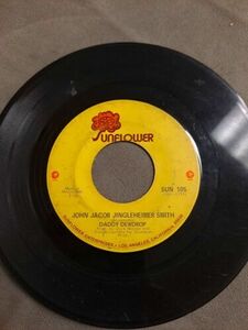 1971 Daddy Dewdrop "John Jacob Jingleheimer Smith/Chick-A-Boom" 45 RPM 7" Record 海外 即決