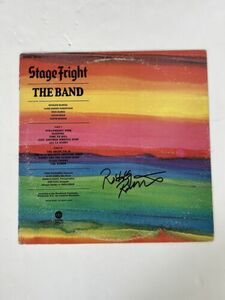 Signed THE BAND Robbie Robertson ステージ FREIGHT バイナル LP Record COA Helm Dylan 海外 即決