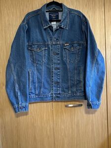 Levis Strauss Signature 1873 Men's Denim Trucker Bike Blue Jean Jacket Size LGE 海外 即決