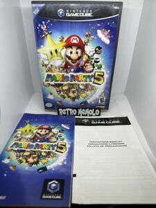 Mario Party 5 GameCube OEM Case, Artwork, Manual Only - NO GAME 海外 即決