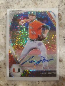 2021 Prizm Draft Picks - JAKE SMITH - RC AUTO WHITE SPARKLE ANGELS MIAMI #1/1 海外 即決