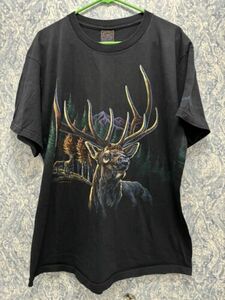 Vintage Habitat Nature Shirt Adult XXL Deer Buck Woods Graphic Shirt 海外 即決