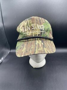 Vintage Trucker Hat SnapBack West Action Camouflage Ten Sleep Wyoming 海外 即決