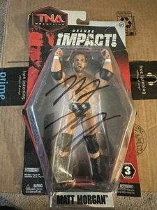 Matt morgan Signed TNA Wrestling Deluxe Impact! Figure 海外 即決