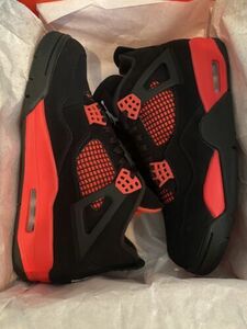 Brand 新品 DS Jordan 4 Retro Mid レッド Thunder 27.5cm(US9.5) In Hand Ships ASAP 海外 即決