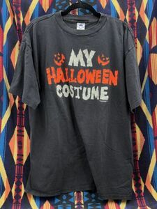 Vintage My Halloween Costume Black T Shirt Size XL Single Stitch Made USA 海外 即決