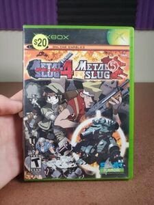 Metal Slug 4 & 5 (Xbox, 2005) CIB Complete - EXCELLENT- Tested - Fast Shipping 海外 即決