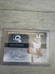 2017 First Impression Rookie RC COOPER KUPP Auto Autograph Los Angeles Rams 海外 即決