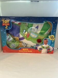 2000 Mattel Disney Toy Story 2 Buzz Lightyear Deluxe Dress Up Costume NEW Sealed 海外 即決