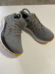 アシックス Gel Kayano 29 Men’s 7.5 ランニング Shoes Gray/オレンジ Sneakers Athletic 海外 即決