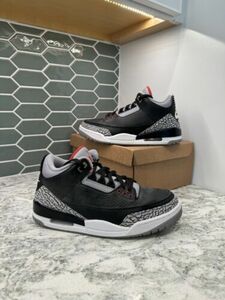 Size 9 - Jordan 3 Retro OG Mid ブラック Cement Great Condition 海外 即決