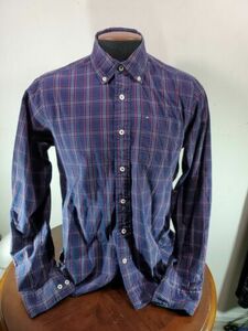 Vintage Tommy Hilfiger Buttondown Shirt Mens Medium MULTICOLOR 海外 即決