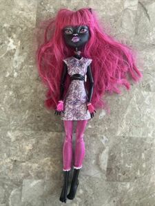 Monster High Catty Noir Scaremester Doll Mattel Incomplete 2014 Missing Tail 海外 即決