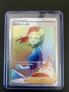 Aroma Lady Full Art Rainbow Secret Rare 221/203 Evolving Skies ポケモン Mint/NM 海外 即決