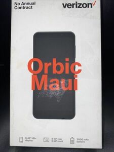Verizon Orbic Maui VZW-ORB545LBVZPP 16GB, Black - Prepaid Smartphone NEW 海外 即決