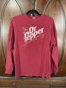 Vintage Dr Pepper Thermal Shirt Size XL Red Logo Waffle Knit TNT Trau & Loevner 海外 即決