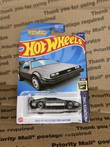 2022 Hot Wheels #167 HW Screen Time 8/10 BACK TO THE FUTURE TIME MACHINE Silver 海外 即決