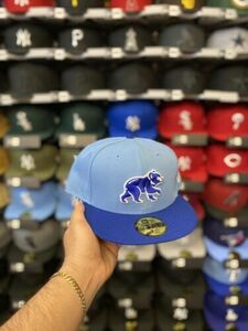 New Era Chicago Cubs Crawling Cub 59Fifty Fitted Hat (Sz 7 3/4) 海外 即決