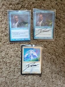 2 X Patron Wizard 1 X Glory SIGNED Donato Giancola MTG 海外 即決