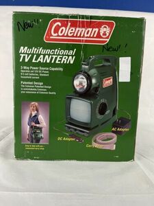 Coleman Multi-Functional TV Lantern Lamp Radio Siren Vintage B&W TV 海外 即決