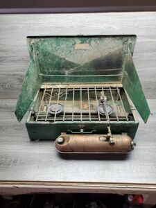 Coleman 2 Burner Stove 413E Works Good 海外 即決