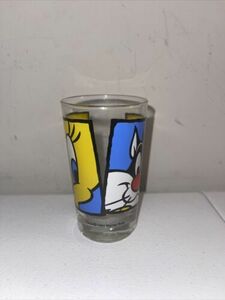 Vintage Looney Tunes Sylvester and Tweety Bird Juice Glass 1994 Warner Bros 海外 即決