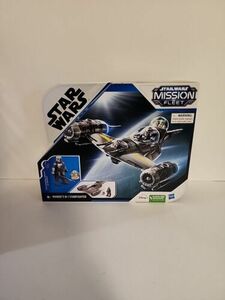 NEW STAR WARS Mission Fleet Mando's N1 Starfighter Grogu & Mandalorian Figure 海外 即決