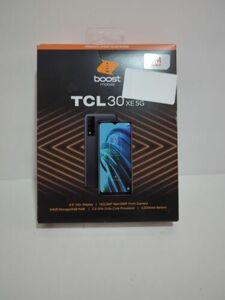 Boost Mobile TCL 30XE 5G 64 GB Black Prepaid Smartphone 6.5" HD+ 13MP Brand New 海外 即決